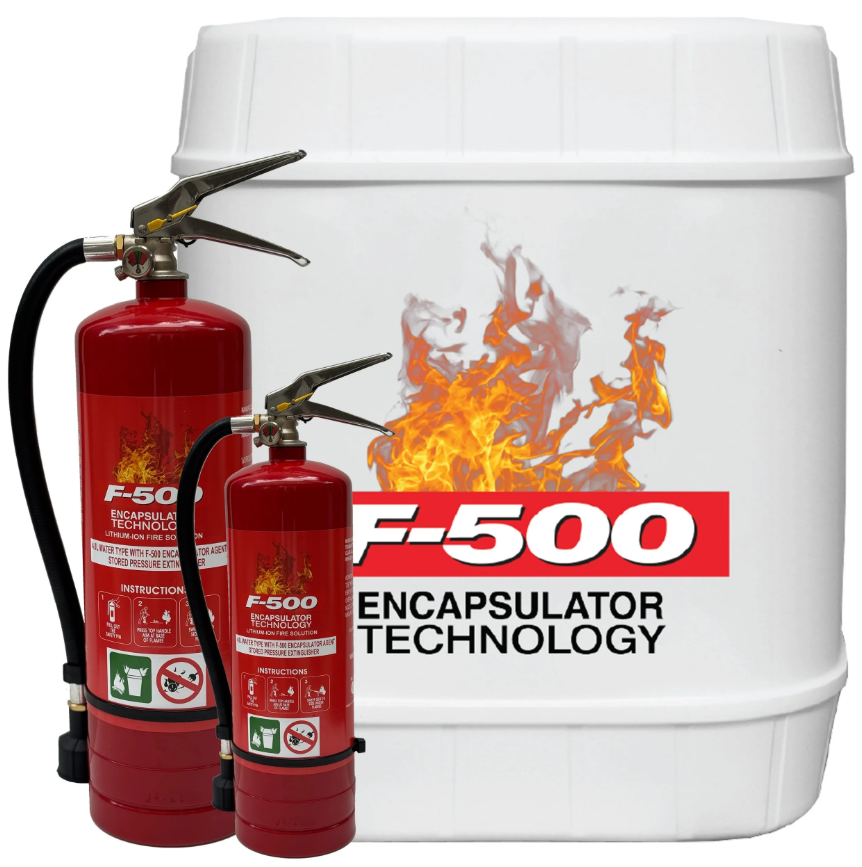 F500 Pack Extintor 10L + Bidón 20L